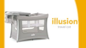 [Joie] illusion™ Travel Cot / Bassinet - Changing Table and Travel Bag Included (Nickel)