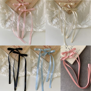 Ballet Style Hair Clip Butterfly Knot Side French Ribbon Tie Girls Hair Accessories  out Fashion Korean Style A0291