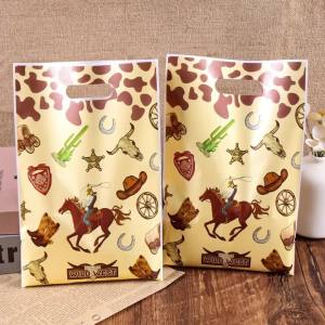 10/20/50pcs Cowboy Gift Bags Wild West Goodie Bags Treat Snack Candy Bags Western Theme Cowboy Party Favor Bags