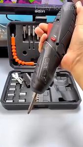 Mesin Bor Tanpa Kabel Set Aksesoris Obeng Listrik/Mesin Bor Cordless Mini 48pcs Set / Bor mini / Screwdriver Baterai