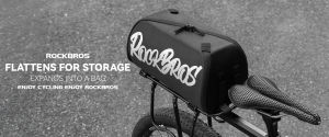 【Local Delivery】ROCKBROS Bicycle Rack Bag One-piece Foldable 11.6L Expandable Large Opening Pannier Bag Adjustable Shoulder Strap Travel Storage MTB Road Bike Saddle Bag Cycling Accessories
