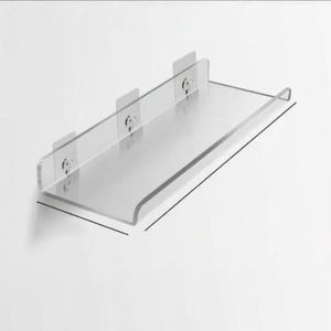 Drill-Free Acrylic Wall Shelf