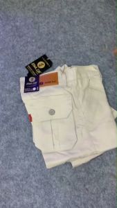 STARLEE JEANS - Celana Cargo Panjang Pria Bahan Kanvas Twill Model Slimfit Warna Abu Big Size