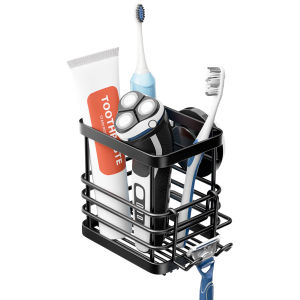 Taili điện Núm hút cao su giá để bàn chải đánh răng chống nước bằng thép không gỉ puddle vòi hoa sen giá để bàn chải đánh răng không khoan lưu trữ di động túi thích hợp cho phòng tắm kem đánh răng bàn chải đánh răng dao cạo nhà bếp và văn phòng cá