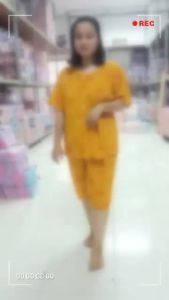 baju tidur wanita dewasa setelan jumbo full kancing hidup busui kekinian murah bb max 85kg motif