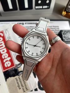 Watch Mens and Womens Couple New Cartoon Style Pixel Secondary Element Fashion Special-Interest Junior High School Students Casual Quartz Watch