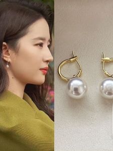 ต่างหูไข่มุกสไตล์เกาหลีสำหรับผู้หญิง ต่างหูแฟชั่นหรูหรา ต่างหูแบบใหม่ปี 2025 ต่างหูแบบหรูหราขนาดใหญ่