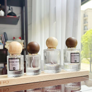 Storage Bottle Glass High-End Perfume Bottle Fine Mist Spray Bottle Press Type Empty Bottle Large Capacity Replacement Ornaments