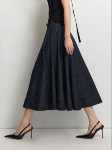 Vero Moda | With Belt A-Line Denim Skirt