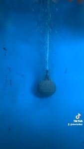 Batu Aerator BULAT BOLA 4cm - Air Stone Gelembung Udara Aquarium 4 cm