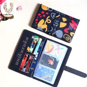 [UNIKUSUKA] Dompet Logam Mulia Dompet panjang lipat Waterproof Card Holder Dompet kartu serbaguna