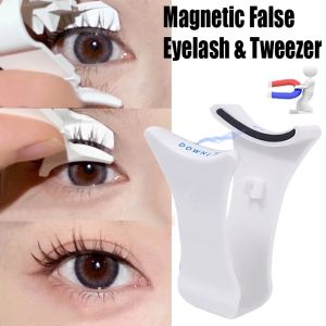 Professional Eyelashes Extension Applicator False Eyelashes Tweezer Curler Clip Clamp Makeup Tools with 3D Mink Eyelash