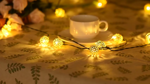 Lampu Raya 2026 Hari Raya Lights 10M 80LED Moroccan Fairy Lights USB&Battery Powered LED Ramadan Lights Globe Ball Hari Raya Decoration