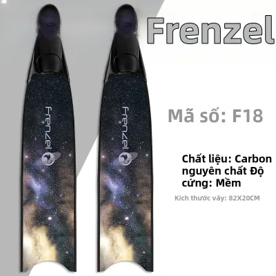 FRENZEL | Vây Lặn Dài Bán Trong Suốt Từ Sợi Carbon và Sợi Thủy Tinh