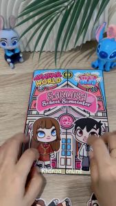 SAKURA SCHOOL SIMULATOR Paperdoll Bongkar Pasang Besar 21x16 Cm