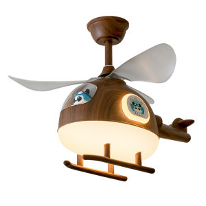 FANCY LAMP CLUB | Creative Cartoon Plane Bedroom Fan Light Eye-Protecting Full Spectrum
