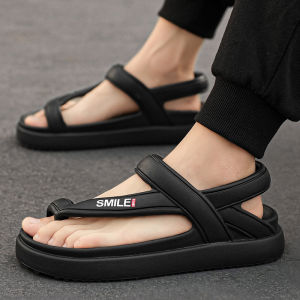 High Quality Summe Sandal Men Outdoor Fashion Roman Sandals Beach Anti slip Casual Lightweight Open Toe Slippers Boys Flip-flop