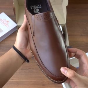 Sepatu Pantofel Formal Pria Slip On Casual Kulit Sapi MD330
