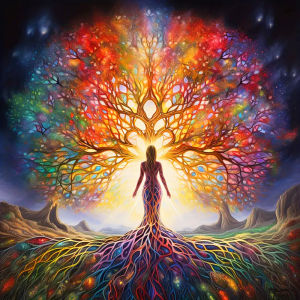 Huacan New Arrivals Diamond Painting Landscape Tree Of Life 5d Embroidery Portrait Girl Fantasy Wall Art Decor For Home