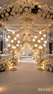 11-Light Elegant Golden Rose Tree LED Warm White Fairy Lights for Wedding & Home Decor & Party