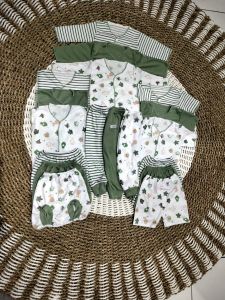 Paket Setelan Baju Bayi Baru Lahir Hemat 18 pcs 9 setel