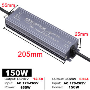 Waterproof AC DC Transformers 220V To 12V 24V Switching Power Supply 200W 300W 400W 500W for Home Lighting Light Strip Dimming