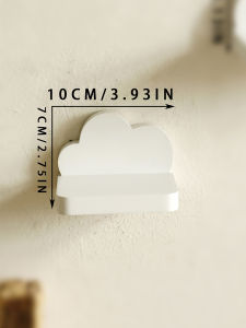 Boho Cloud Wall Shelf Minimalist Floating Display Shelf for Kids Room Decor Wooden Cloud Shape Organizer for Nursery Bedroom