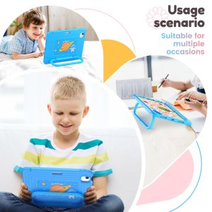 Kids Metal Handle StandPen HolderShoulder Strap3 Layer Shockproof Protection Case for iPad Air 11 inch 2026 2025 2024 Case for iPad Pro 11 2022 2021 2020 2018Air 5 Air 4Mini 7 Mini 6