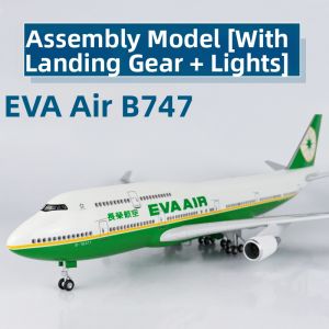 Lighted Wheel Equipped Airplane Model BOEING 747