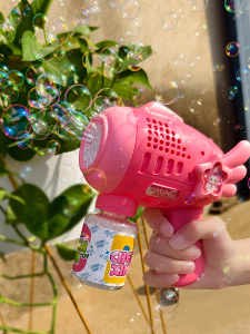 Automatic Electric Bubble Blower Machine Handheld Wedding Gift for Boys And Girls Concentrated Liquid Bubble Toy Outdoor Leisure