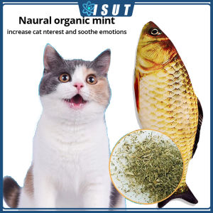 Cat Toy Simulation Fish Toy Funny Simulation Plush Catnip Toy Fish Shape Toy Creative Lifelike Artificial Fish Toy Soft Plush Pet Supplies Fish Funny Cat Stick Pet Cat Toy