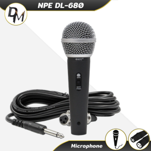 NPE ไมค์สาย DL-680 ไมค์ เสียงชัด เหมาะใช้ ร้องเพลง Karaoke พูดสัมมนา มีสาย ไมโครโฟน Vocal Microphone