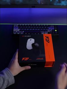 ATK Y9 Ultimate Tri-Model Wireless Gaming Mouse Dual 8KHz Lightweight PAW3950 UItra Right-Hand Ergonomic E-sports Custom Mouse