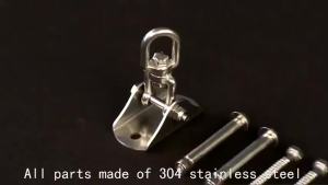 Móc Treo Bằng Thép Không Gỉ 304 Gắn Tường/trần Tấm Cố Định Dùng Cho Võng Yoga Ghế Treo Bao Cát Võng Lụa Phụ Kiện Thiết Bị Thể Dục.