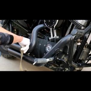 5M/Roll Exhaust Wrap Motorcycl Pipe Heat Insulation Tape Fiberglass Tape Stainless Steel Cable Ties