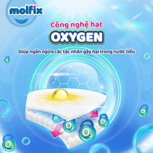 [QUÀ TẶNG GIỚI HẠN – ĐƠN 299K/799K] Combo 2 Tã Quần Molfix Oxygen Super Jumbo M56/L52/XL46/XXL42