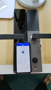 Ubiq Smart Door Lock Finger PrintPinKartu dan kuncia Manual