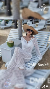 Mookrinstyle•เดรสตาข่าย | พร้อมส่งเดรสคลุมตาข่ายแขนยาว ใส่ไปทะเล สายฝอ ห้ามพลาด เดรสไปทะเลสวยๆ