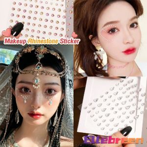Rhinestone Butterfly Sticker Bright Diamond Eye Check Face Decoration Accessories