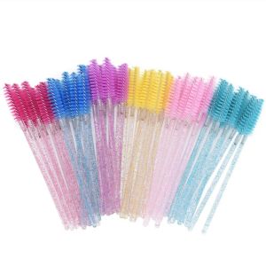 50ชิ้น แปรงปัดขนตา แปรงหวีขนตา แปรงเบลนหัวคิ้ว แปรงปัดคิ้ว แต่งทรงคิ้ว อุปกรณ์ต่อขนตา พกพา ใช้แล้วทิ้ง 1ห่อ 50 ชิ้น