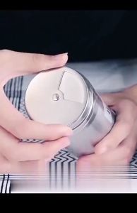 OFM-C1265 Tempat Bumbu Dapur Stainless Tutup Putar Serbaguna / Tempat Merica Gula Lada / Wadah Garam