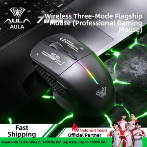 AULA | Bluetooth Wireless Wired Tri-Mode Gaming Programming Mouse