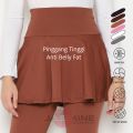 Jasmine Sportwear - Celana Legging Rok Olahraga Wanita High Waist Slot Handuk. 