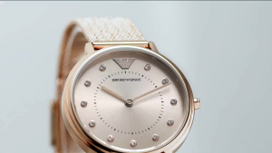 Emporio Armani AR11129 European and American steel belt quartz diamond full Star waterproof fashion temperament elegant womens watch