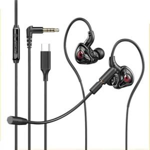 Tai Nghe Chơi Game EARDECO HD Có Micrô Kép Tai Nghe Nhét Tai Có Dây HIFI Bass Tai Nghe Âm Thanh Nổi Tai Nghe Móc Tai Dành Cho Trò Chơi Điện Tử Và Điện Thoại Di Động