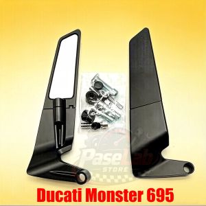 For Ducati Monster 695 696 796 797 821 937 950 1200 Motorcycle Mirror Kits Adjustable Mirrors Motorcycle Wing Mirrors