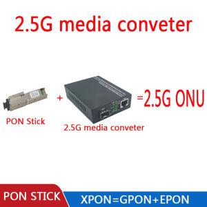 2.5G Media Converter XPON SFP Stick Module GPON/EPON Bridge Mode ONU Fiber Optic Transceiver WEB Compatible Mikrotik ODI MA5671A