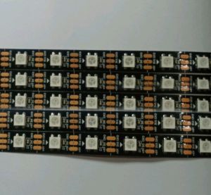 Led strobo kaca 5 baris kaligrafi bismillah versi Doraemon led 2812