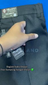 Celana Formal Pria Slim Fit Bahan Kain Hitam Garvin Size 27 - 38 Kantor Jumbo Casual Modern Kerja