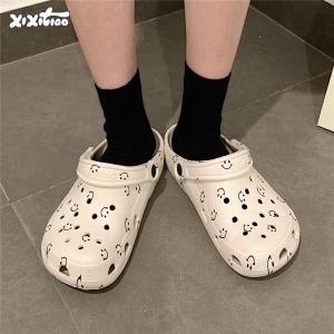 Dép Đi Biển Chống Trượt Ngoài Trời Đế Mềm Đa Năng Cho Nam Và Nữ Đế EVA Thoáng Khí Thoải Mái Cho Cặp Đôi Đi Biển